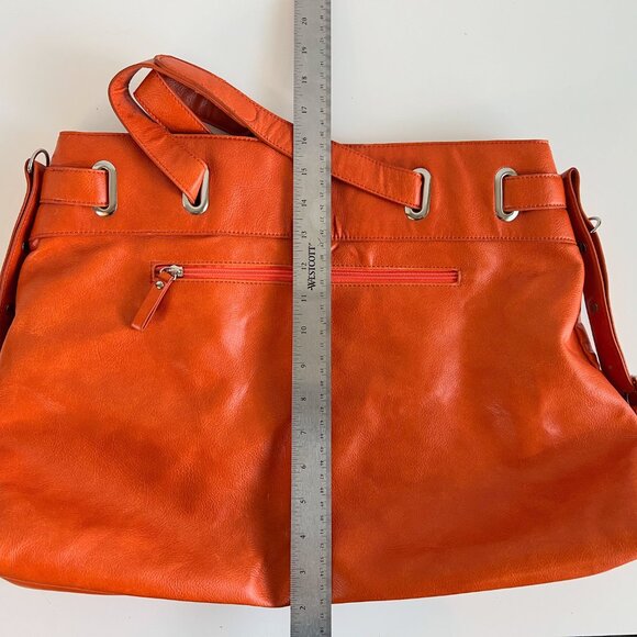 Elite Models Fashion Hobo Bag Orange - Picture 8 of 10